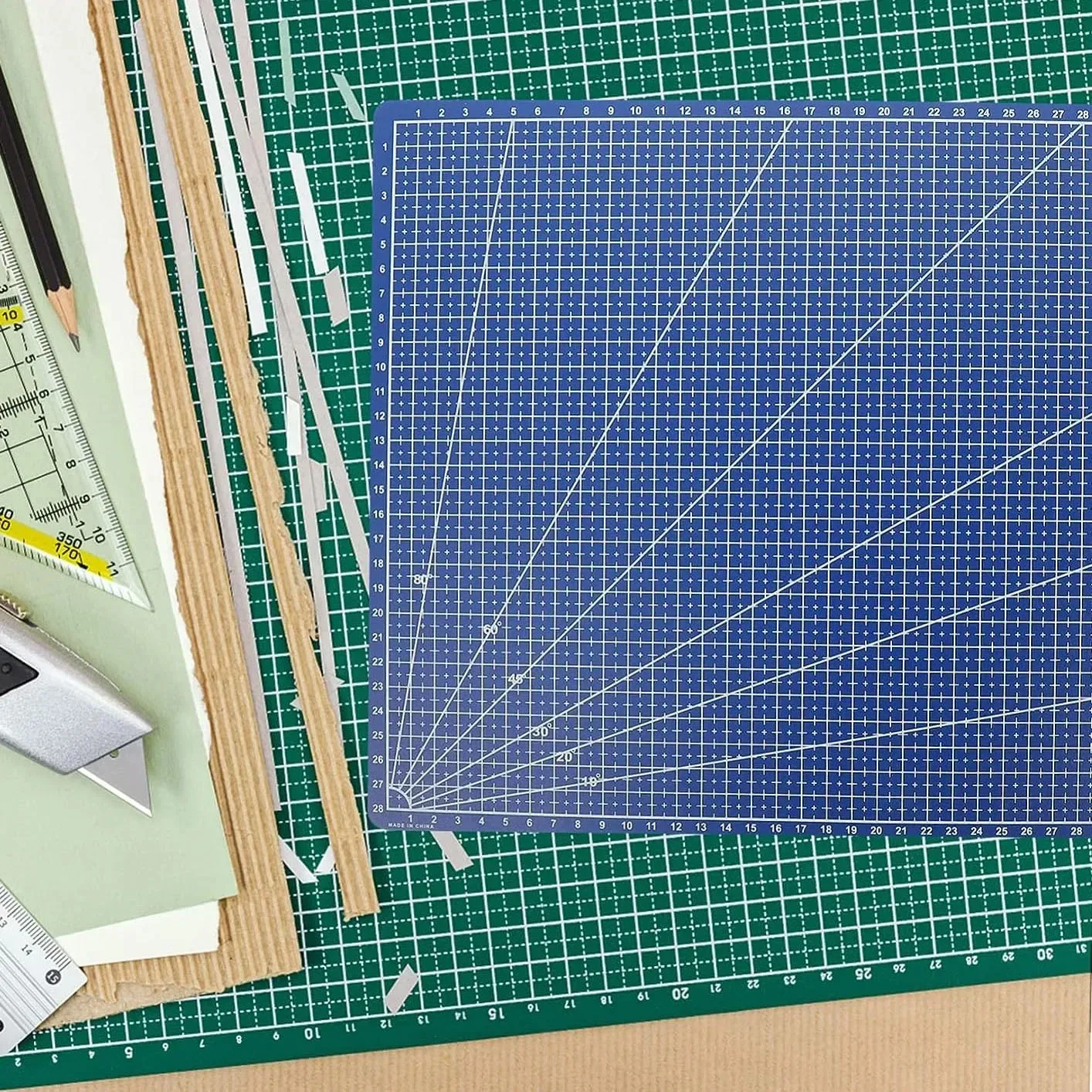 PVC Cutting Mat Workbench Pad for Sewing DIY Leather Craft Knife Engraving Double Sided Non Slip Durable Board thumbnail 3