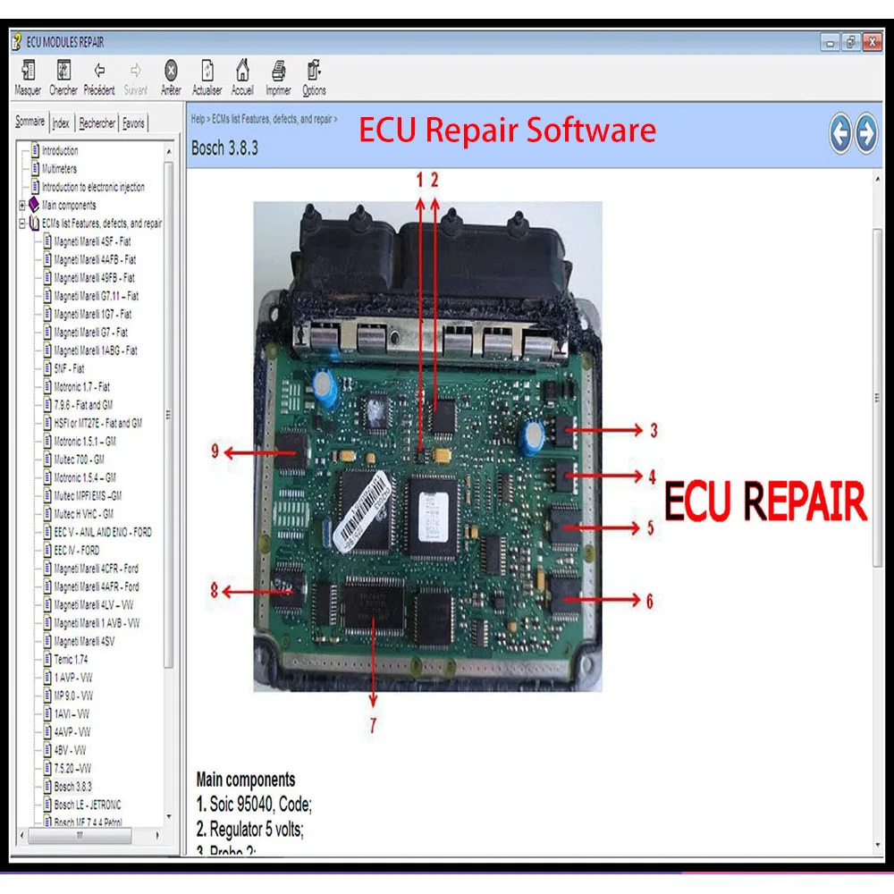 Car ECU Repair Software Description and Location Pinout Of ECU Components Tool Troubleshooting Methods Theft Prevention thumbnail 2