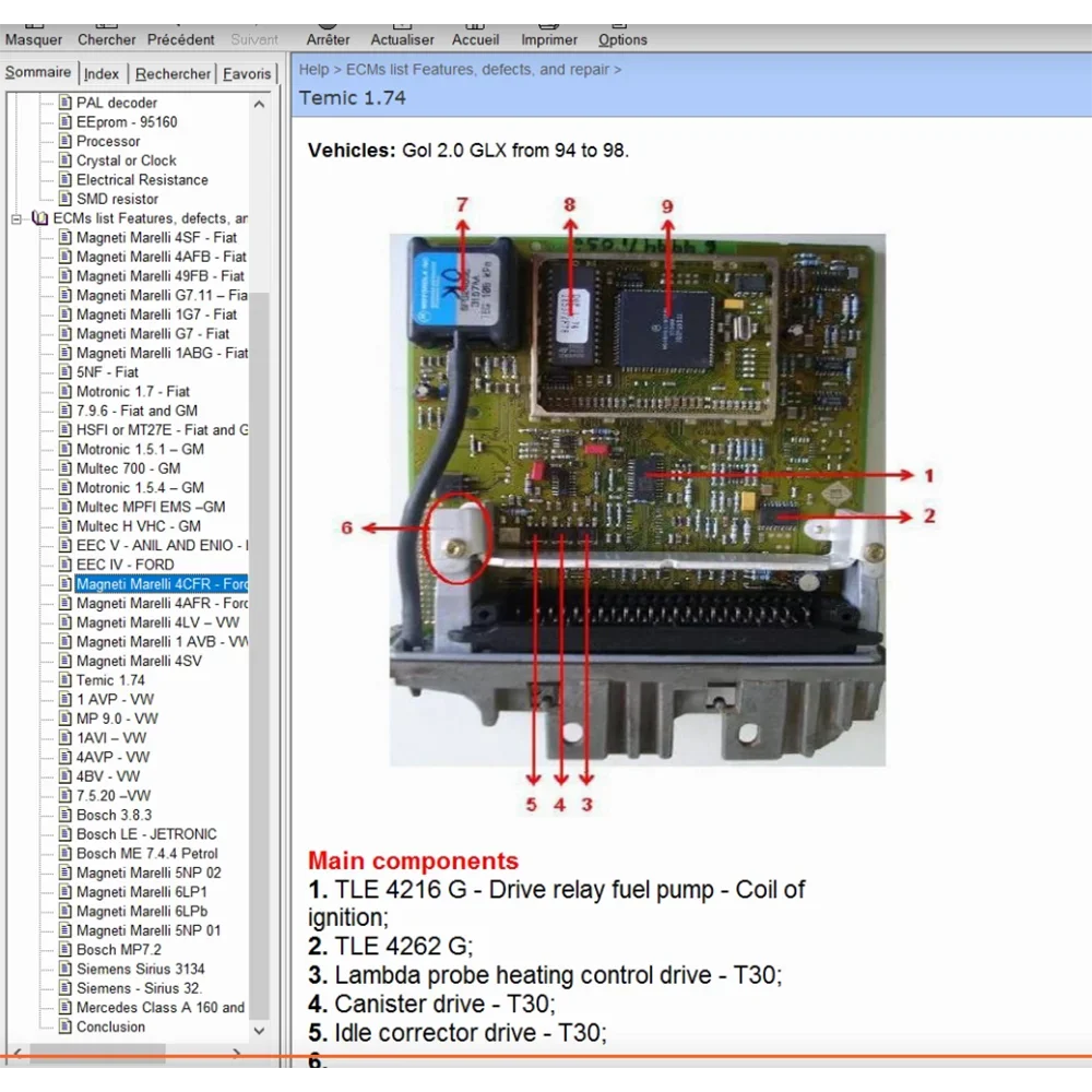Car ECU Repair Software Description and Location Pinout Of ECU Components Tool Troubleshooting Methods Theft Prevention thumbnail 3