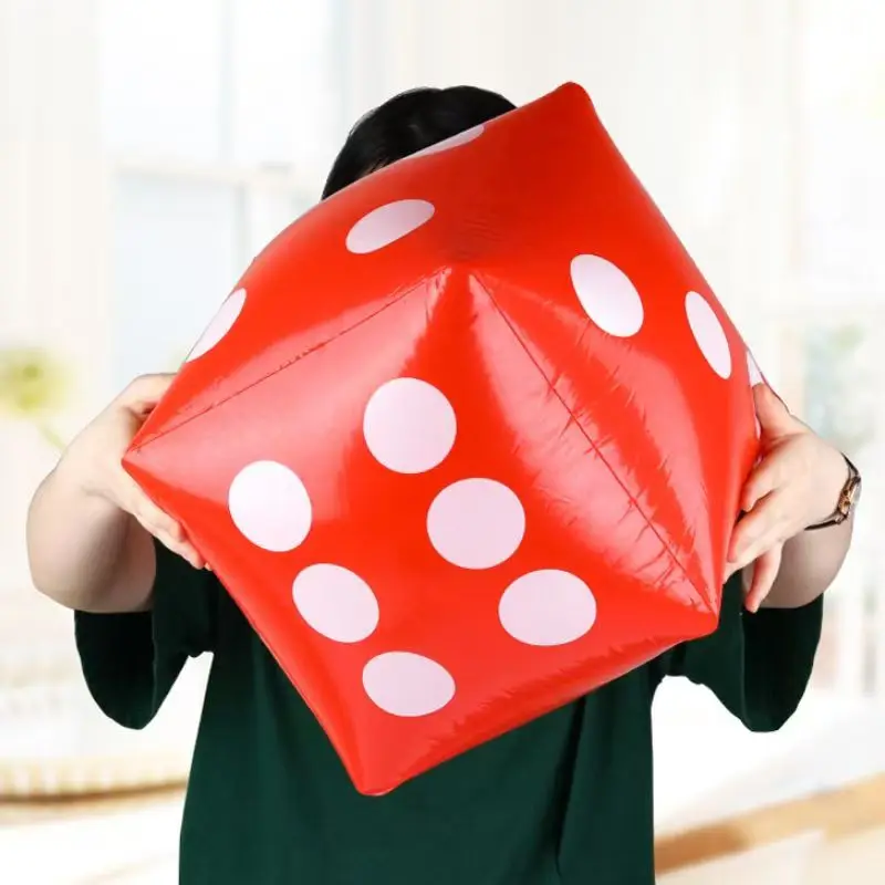 Jumbo PVC Inflatable Dice 28*28CM Playground Carniva Fun Party Supplies Outdoor Entertainment Board Games For Kids Adults