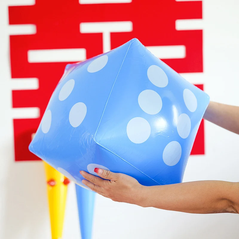 Jumbo PVC Inflatable Dice 28*28CM Playground Carniva Fun Party Supplies Outdoor Entertainment Board Games For Kids Adults thumbnail 3