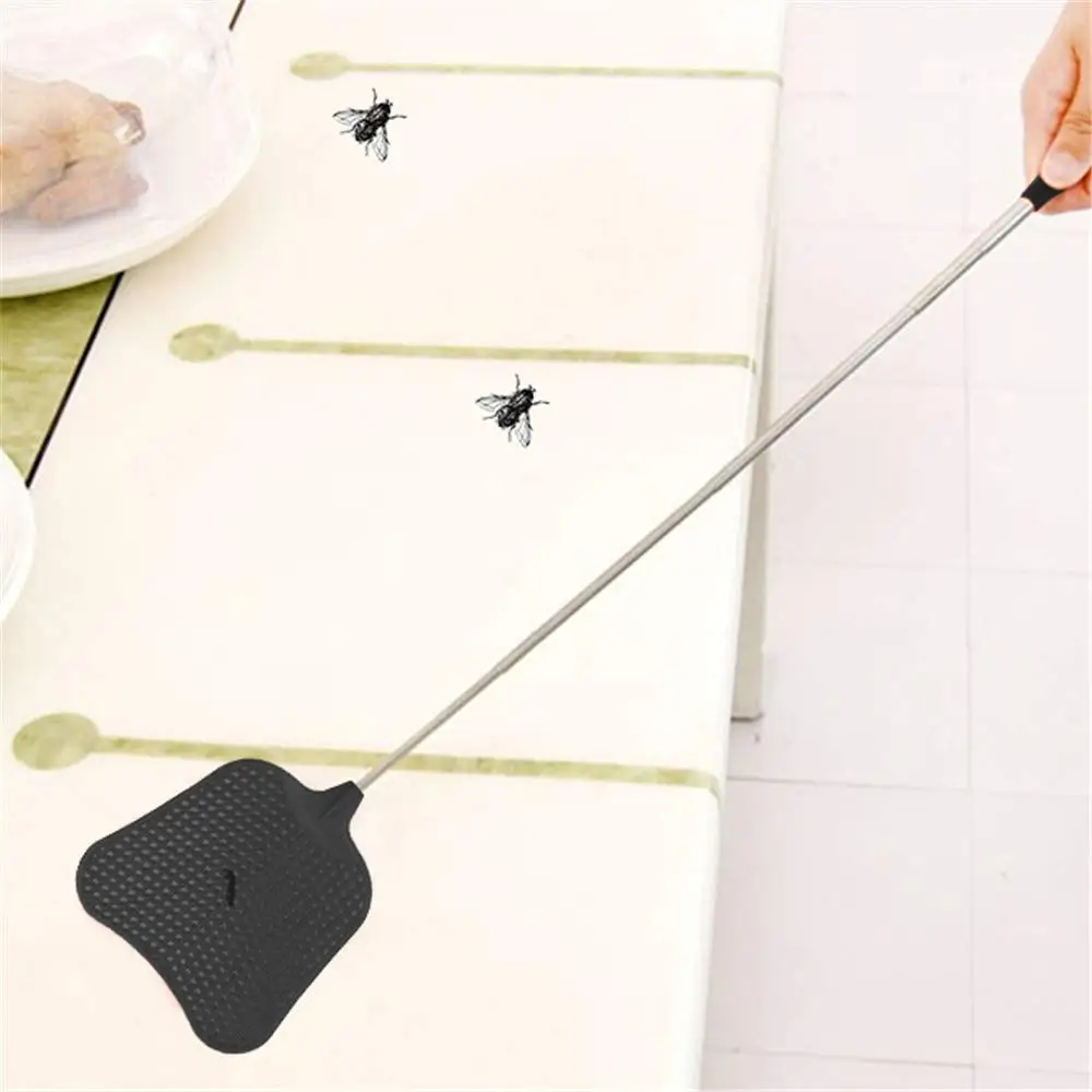 Fly Swatters 2 Pack, Telescopic Stainless Steel Handle, Plastic FlySwatter Set for Indoor Outdoor Home Hiking Camping Garden thumbnail 5