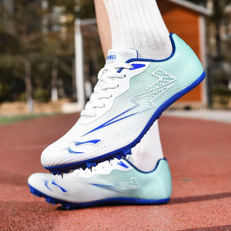 Running Sprint Shoes Lightweight Training Athletic Sport Long Jump Track and Field Spikes Spiked Match Shoes Racing Sneakers thumbnail 4