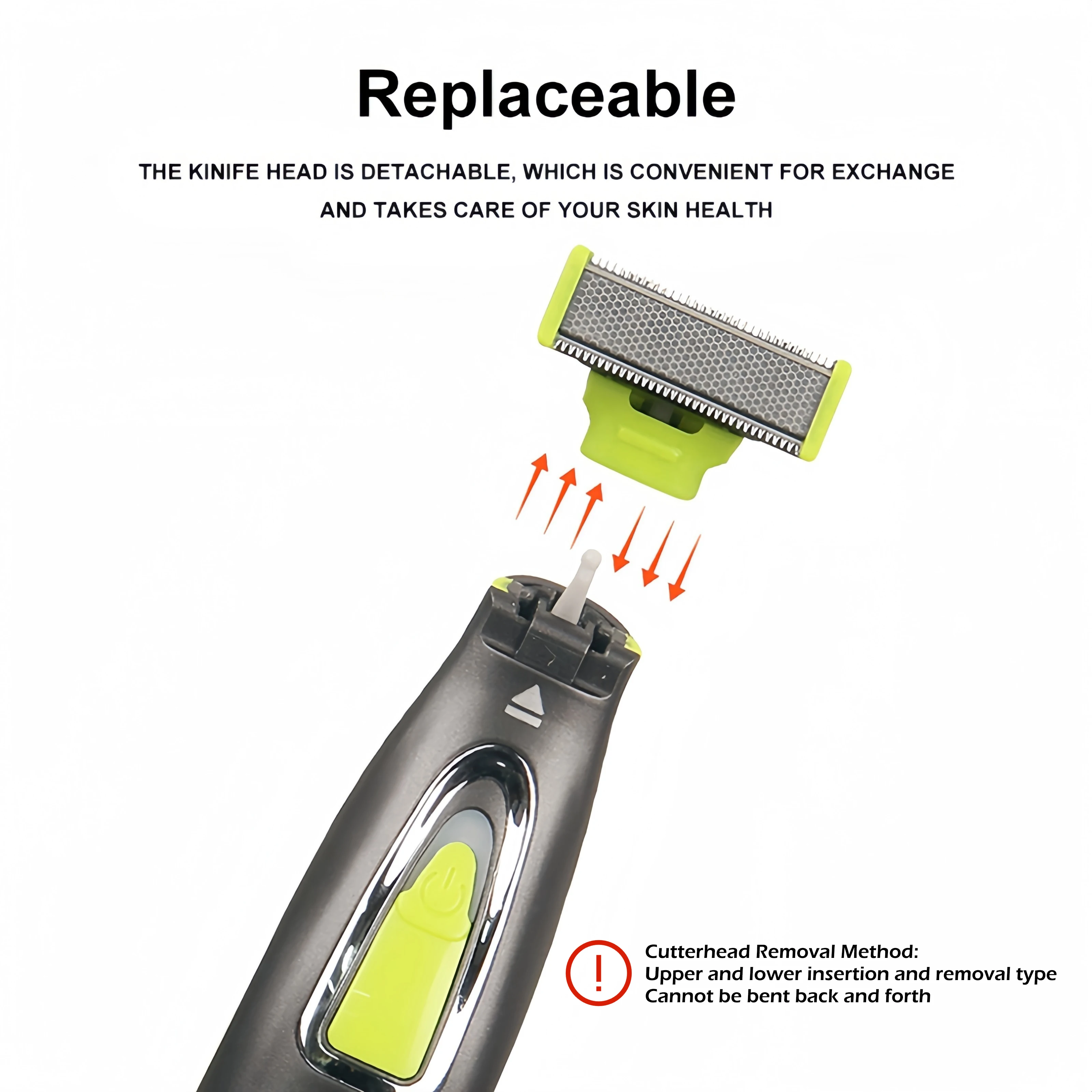 MLG Electric Shaver For Men and Women Portable Full Body Trimmer USB T Shaped Blade Razor For Beard Armpit For Washable thumbnail 3