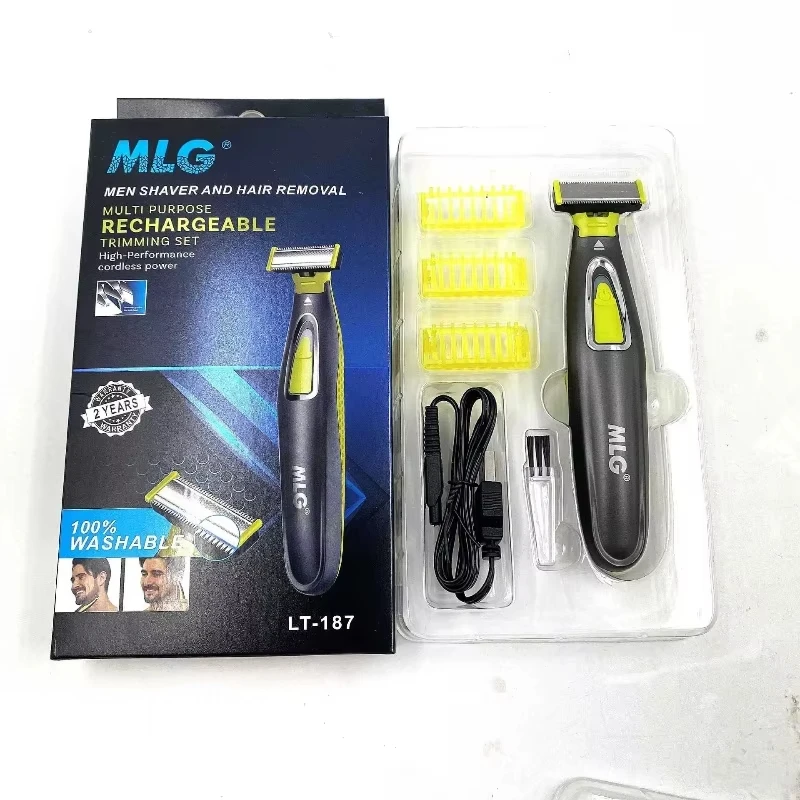MLG Electric Shaver For Men and Women Portable Full Body Trimmer USB T Shaped Blade Razor For Beard Armpit For Washable thumbnail 6