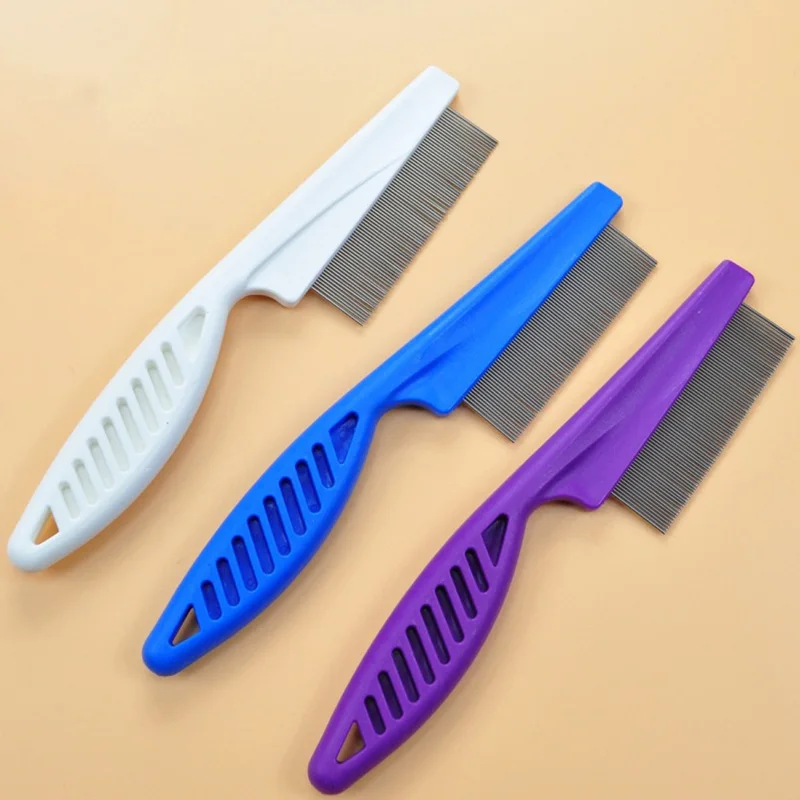 Flea Comb Stainless Steel Insect Repellent Brush Pet Care Combs Hair Grooming Portable Tool Fur Removal Cat And Dog Supplies thumbnail 4