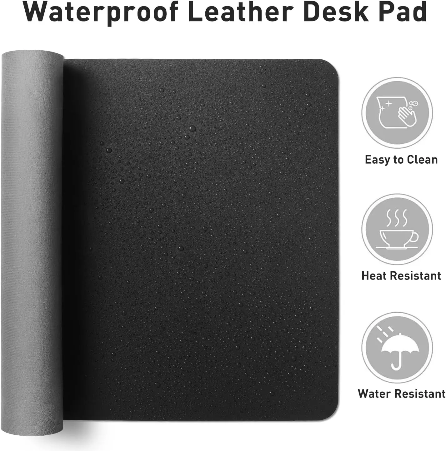 Mouse Pad Large Office Desk Mat ,Waterproof PU Leather Desktop Keyboard Desk Pad Gaming Mousepad Desk Writing Pad for home thumbnail 3