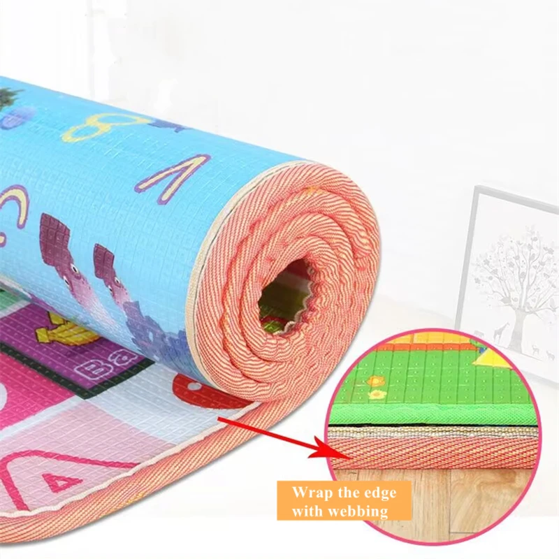 200x180/180x150/180x120cm Play Mat for Children's Thick Safety Mat Friendly Crawling Play Mats Folding Mat Carpet Rug Playmat thumbnail 6