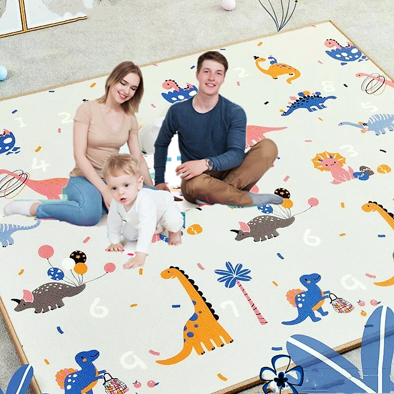 200x180/180x150/180x120cm Play Mat for Children's Thick Safety Mat Friendly Crawling Play Mats Folding Mat Carpet Rug Playmat thumbnail 4