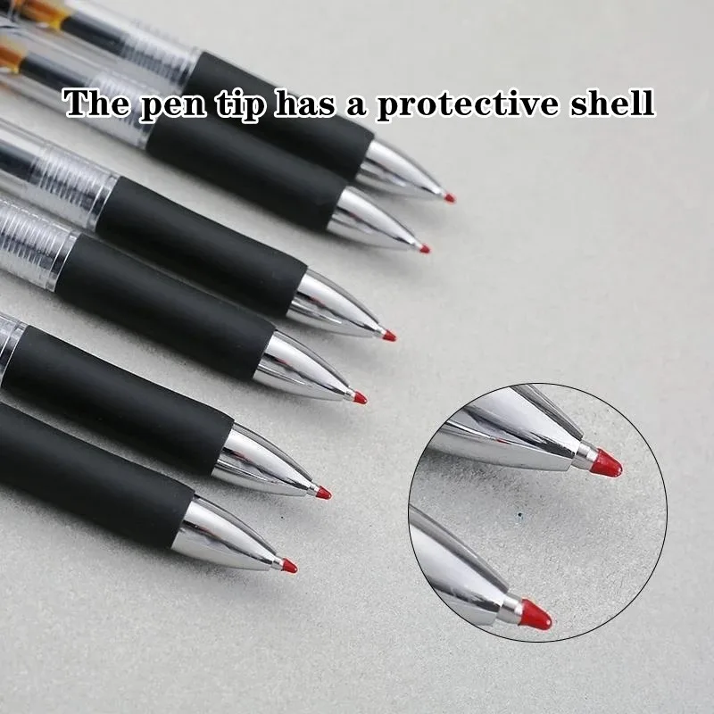 23pcs Retractable Ballpoint Pen Large Capacity 0.5mm Ballpoint Pen Black/Red/Blue Replaceable Refill Stationery School Supplies thumbnail 2