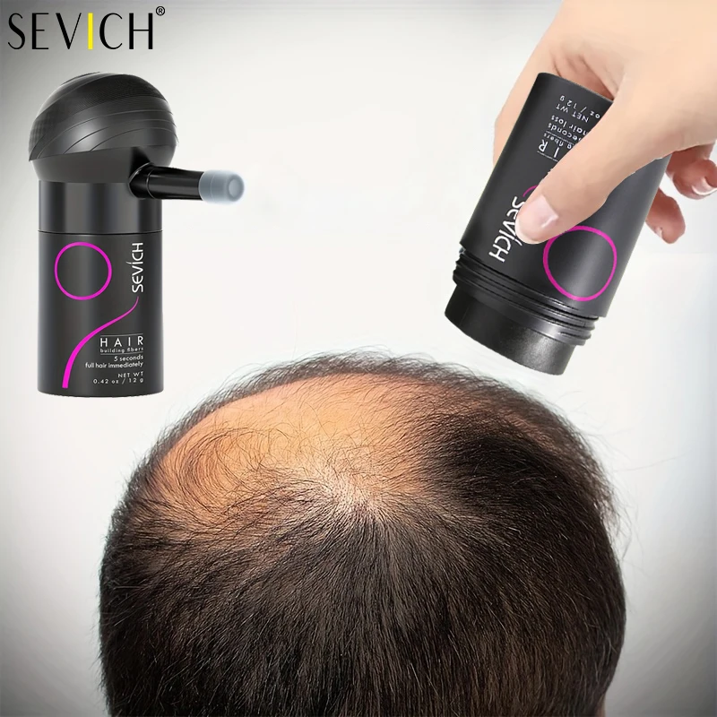 10 Color Hair Regrowth Powder Keratin Applicator Hair Building Fiber Powder Spray Pump Hair Thickening Powder Hair Styling 12g thumbnail 2