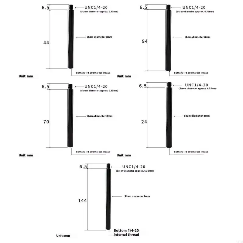 Studio Lighting Accessory 8mm Thick Extension Poles For Camera Equipment Mounting thumbnail 6