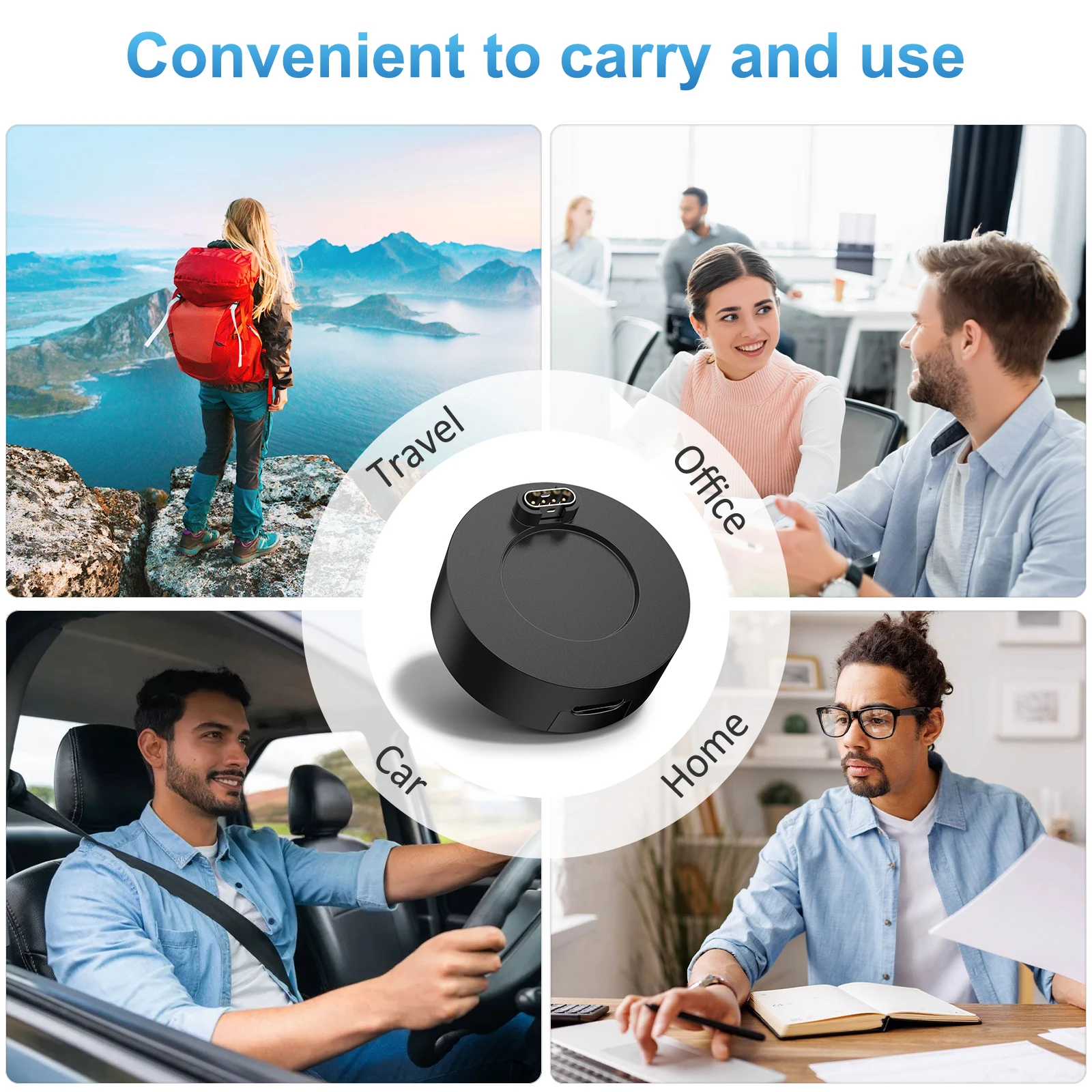 Type C Plug Charger Dock For Garmin Fenix 7 7X S 6 5X 5S Vivoactive 3 4 S Forerunner 945 935 245 Venu 2 2S Sq Charger No Cable thumbnail 6