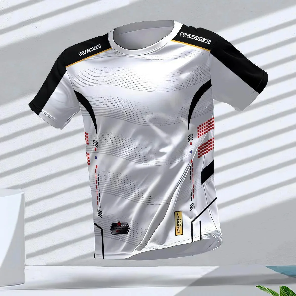 Men's T-shirts Sport Running T-shirt Men Quick-drying Breathable Short Sleeve Round Neck Gym top Outdoor Workout Men Clothing thumbnail 2
