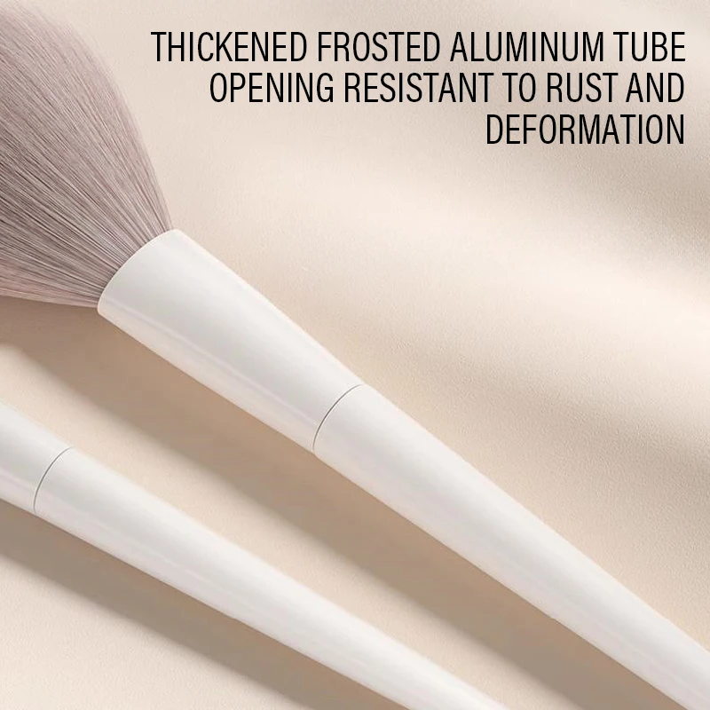 5/7/10/12pcs Professional Makeup Brushes Tools Set White Eyeshadow Eyeliner Foundation Brush Women Facial Beauty Cosmetic Tool thumbnail 5