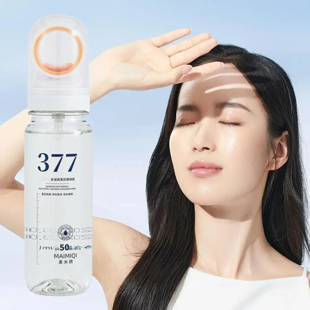 Portable Sunscreen Spray Moisturizing Hydrating Brighting Oil-control Non-greasy Sunblock Mist Facial Body Neck Skin Care Cream thumbnail 3