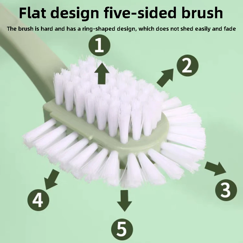Five-sided shoe brush All-round household multi-function double-sided circular360Degree decontamination without dead ends thumbnail 2
