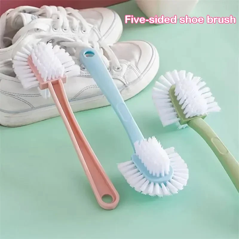 Five-sided shoe brush All-round household multi-function double-sided circular360Degree decontamination without dead ends