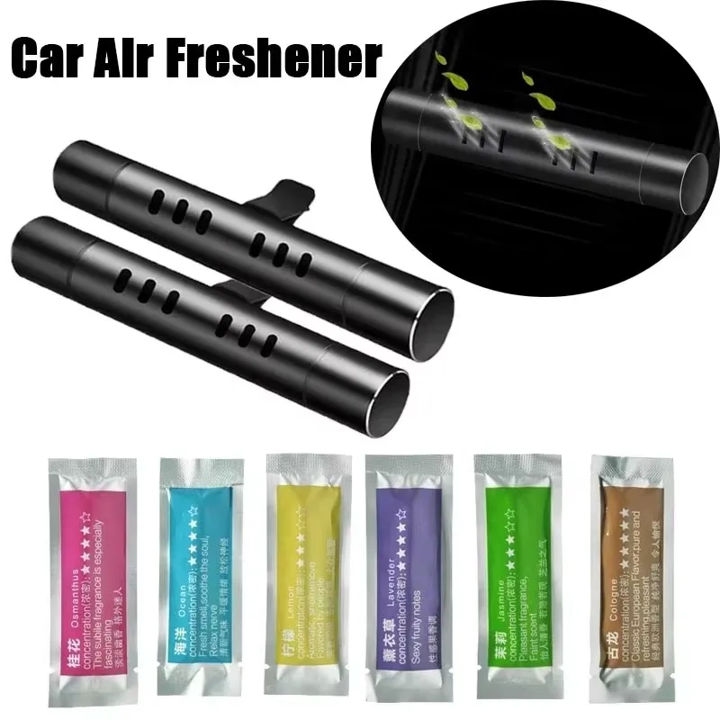 5/6/10Pcs Car Air Vent Perfume Air Freshener Flavoring Smell Aroma Car Perfumes Air Freshener Parfum Car Accessories
