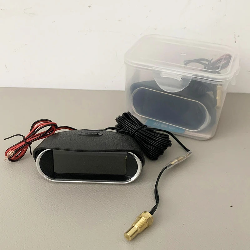 HQ Water Temperature Sensor Head Joint Sensor Radiator Adapter 1/8NPT 12V 24V Digital Water Temperature Gauge Voltmeter thumbnail 3