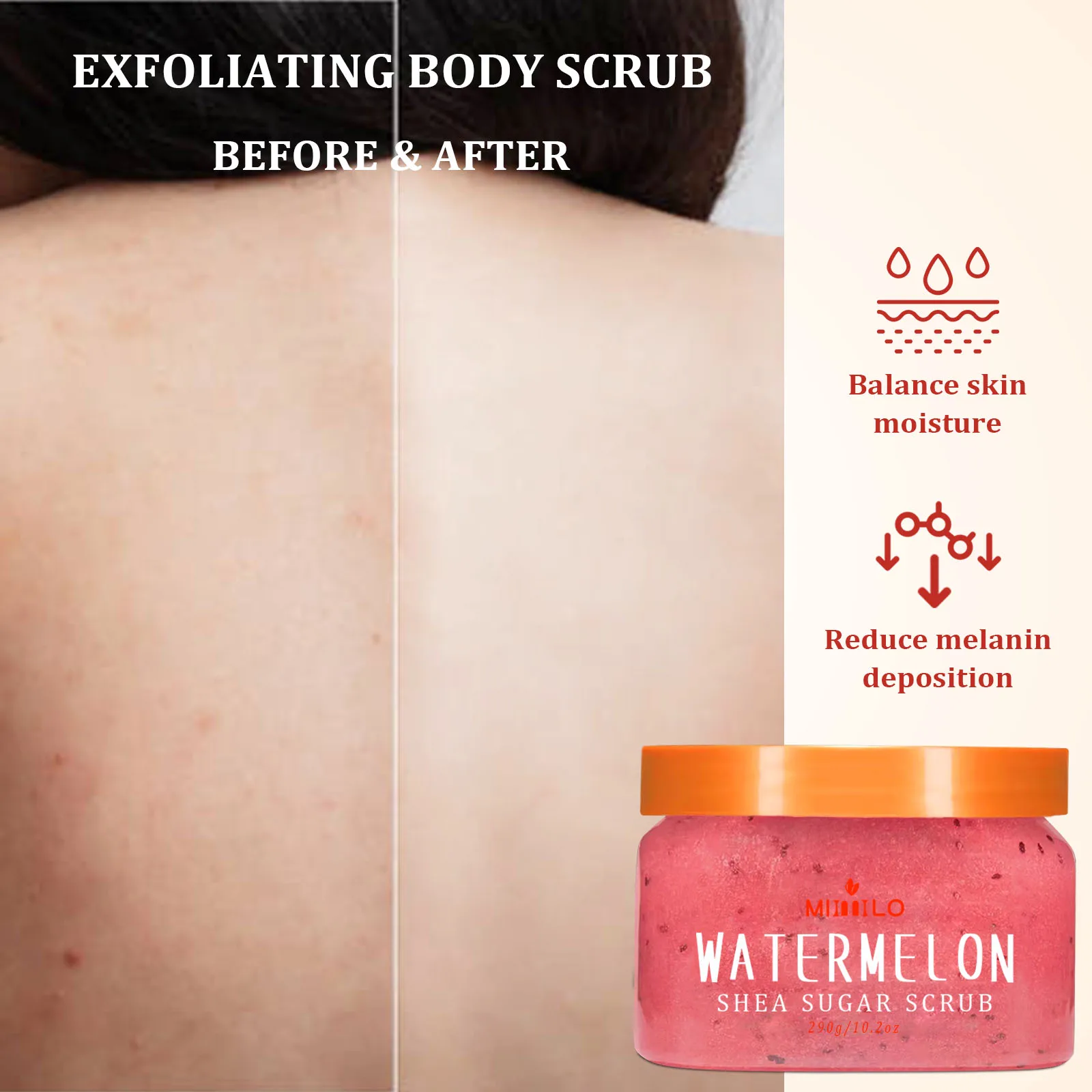 SHEA SUGAR SCRUB, exfoliating scrub, smooth and beautiful skin, moisturizing and nourishing care, can be used on the whole body thumbnail 4