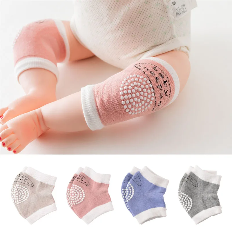 Baby Crawling Knee Pads Breathable, Toddler Walking Anti-Fall, Infant 0-3 Years Old, Pure Cotton Anti-Collision Elbow Pads, Non- thumbnail 3