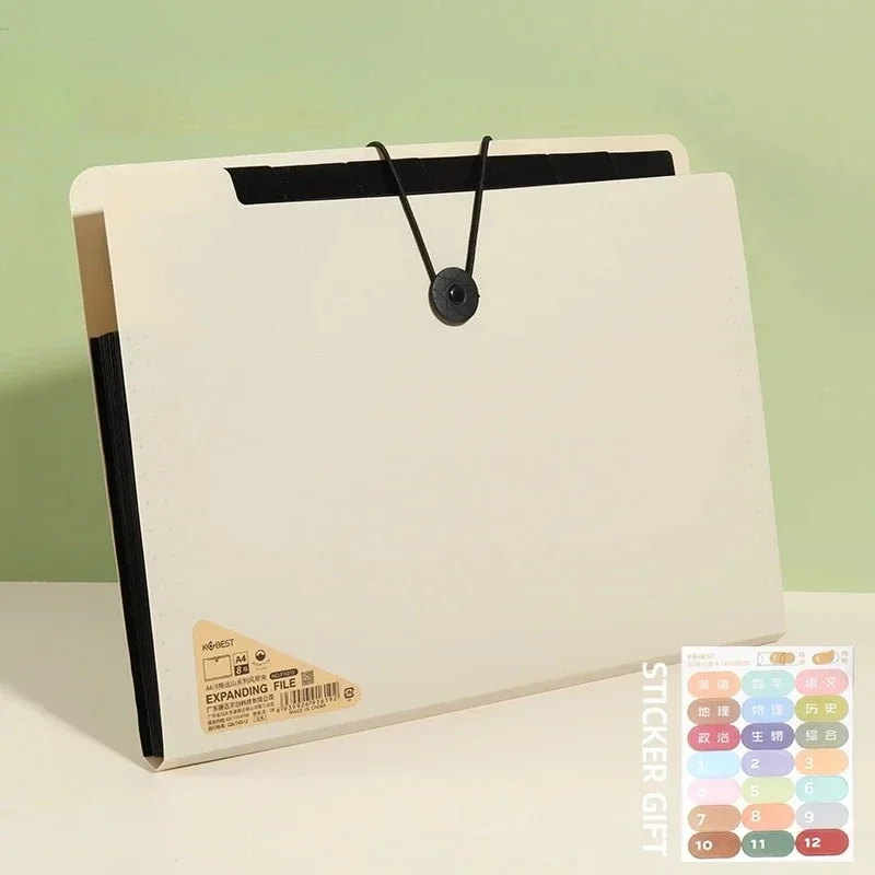 5 Layers A4 File Folder Storage Bag Test Paper Desktop Tool School Stationery Office Supplies thumbnail 5