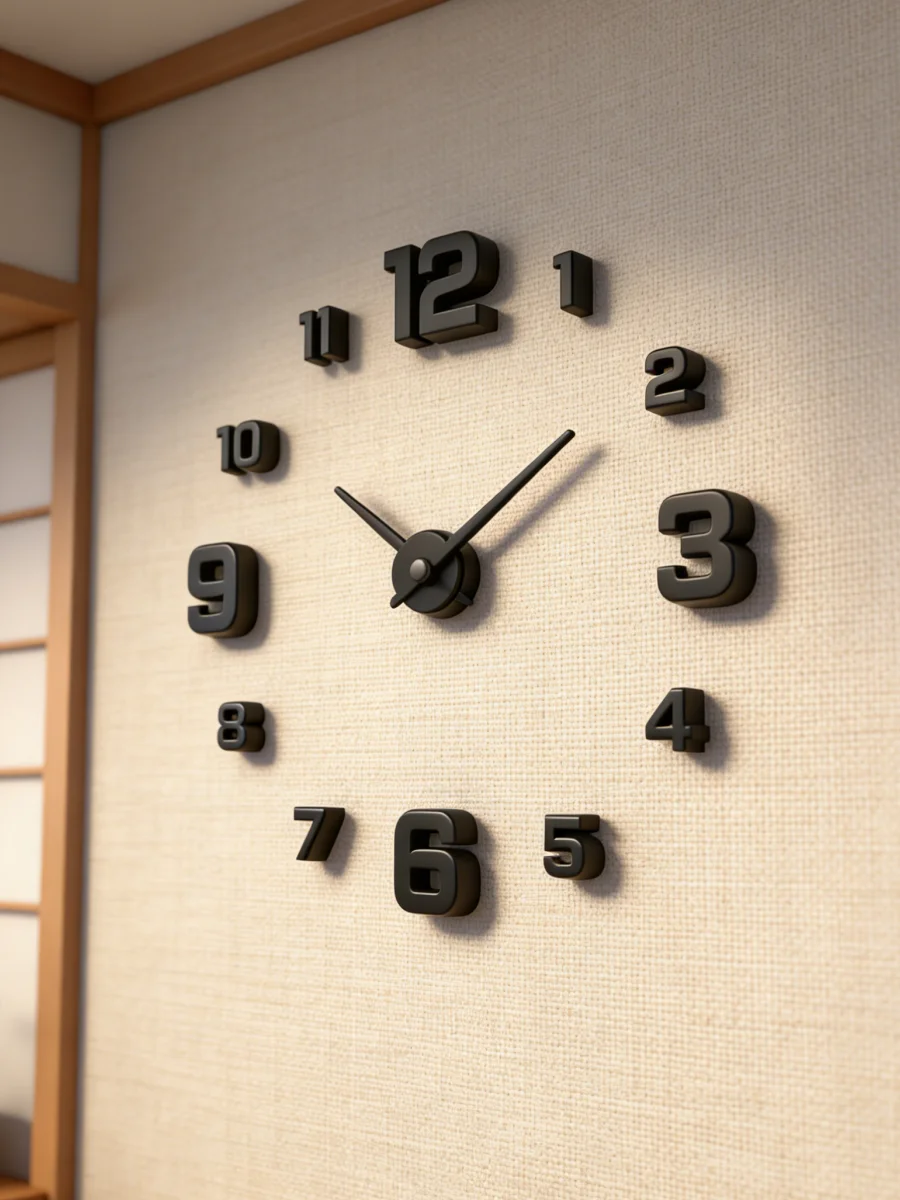 Large 3D Wall Clock Luminous Classic Wall Clocks DIY Digital Clock Wall Watches Stickers Silent Clock for Home Living Room Table