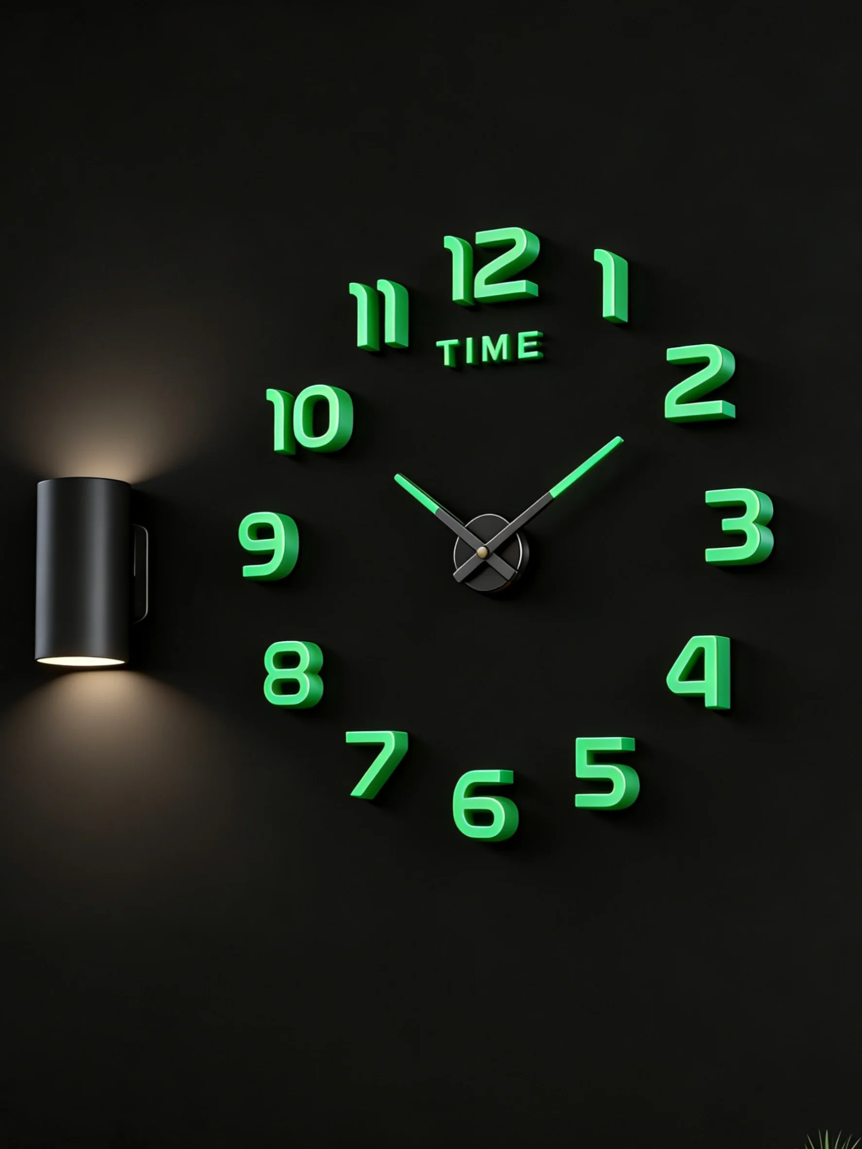 Large 3D Wall Clock Luminous Classic Wall Clocks DIY Digital Clock Wall Watches Stickers Silent Clock for Home Living Room Table thumbnail 3