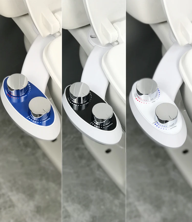 Self Cleaning Bidet Toilet Seat Attachment Bidet Sprayer Cleaner Shattaf Butt Wash Dual Nozzle Bidet thumbnail 5