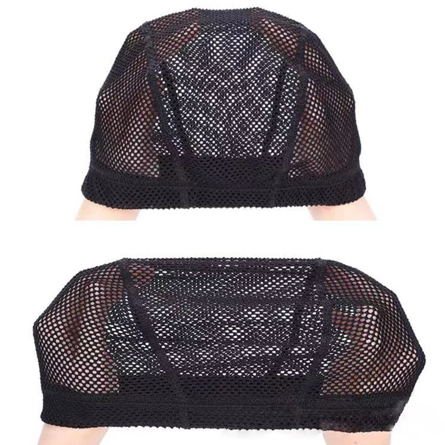 1-5 Pcs Wig Cap Black Crochet Wig Caps Stretchable Mesh Wigs Caps Non Slip Hair Nets Weaving Cap for Making and Keeping Wigs thumbnail 4