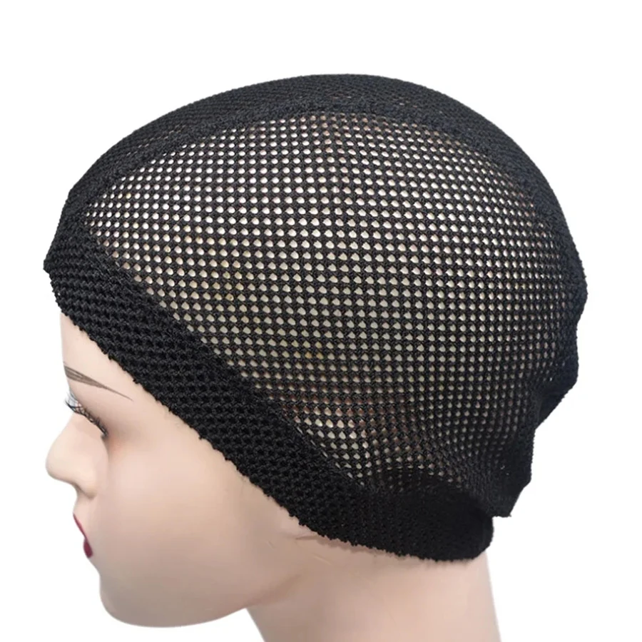 1-5 Pcs Wig Cap Black Crochet Wig Caps Stretchable Mesh Wigs Caps Non Slip Hair Nets Weaving Cap for Making and Keeping Wigs thumbnail 2