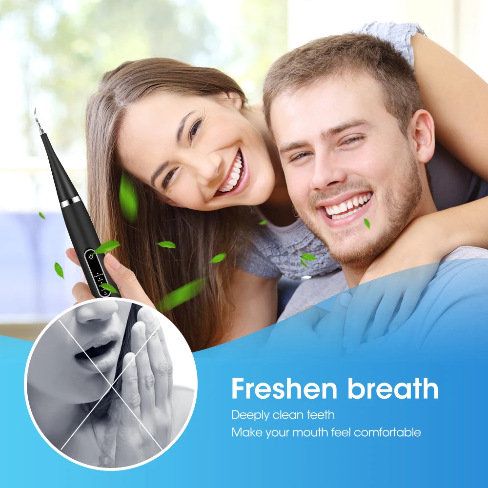 Portable Electric Sonic Dental Scaler Tooth Cleaner Reduce Calculus Stains Tartar Dentist Teeth Whitening Oral Care Kit Tools thumbnail 6