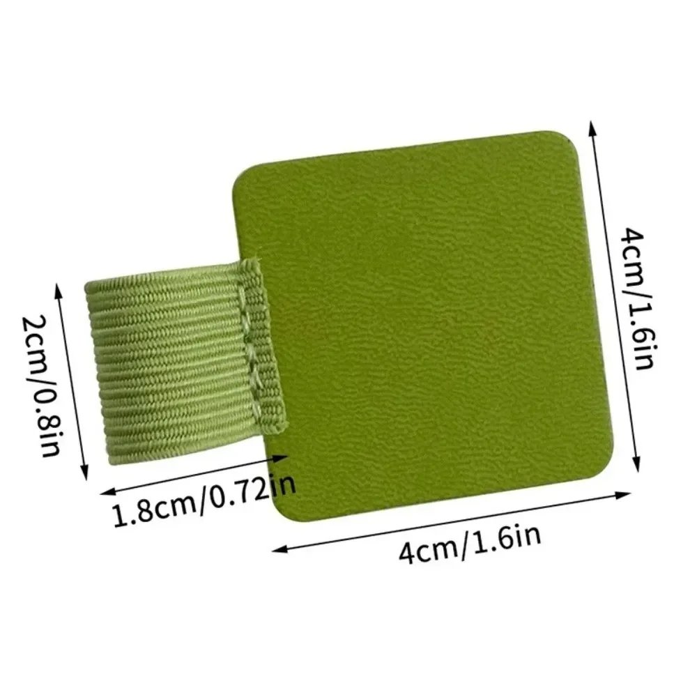 Portable PU Leather Pen Loop Holder Anti-fall Elastic Hook Pencil Holder Anti-lost Pen Rings Office Stationery thumbnail 6