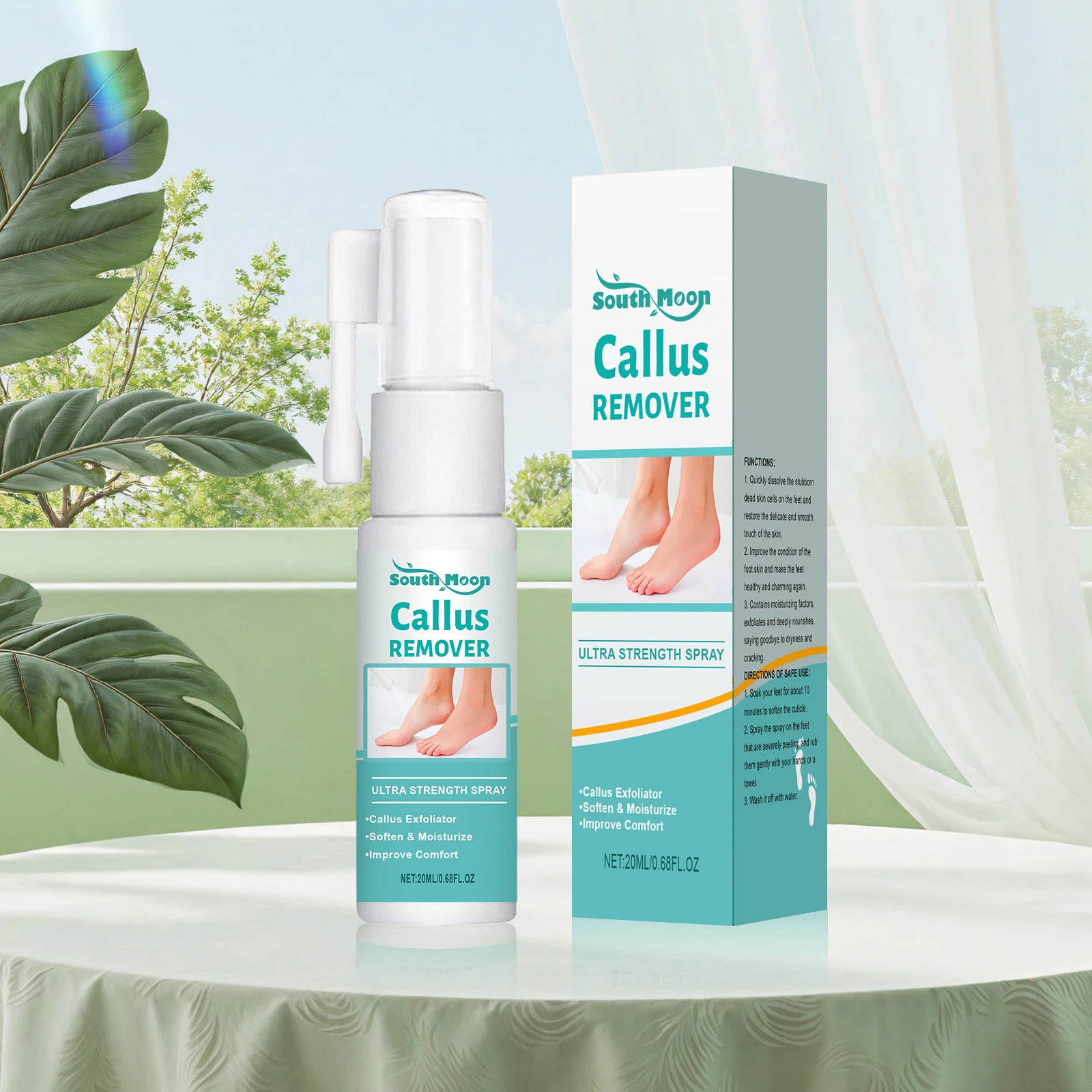 Foot Peeling Spray Instantly Remove Dead Skin Calluses Moisturizing Nourishing Dry Cracked Rough Heels Exfoliating Foot Serum thumbnail 3