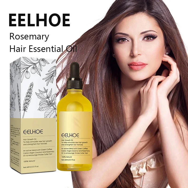 1/2/3pcs Natural Hair Growth Oil Rosemary Anti Hair Loss Regrowth Moisturizing Repair Anti Baldness Fast Hair Growth Serum Oil thumbnail 3