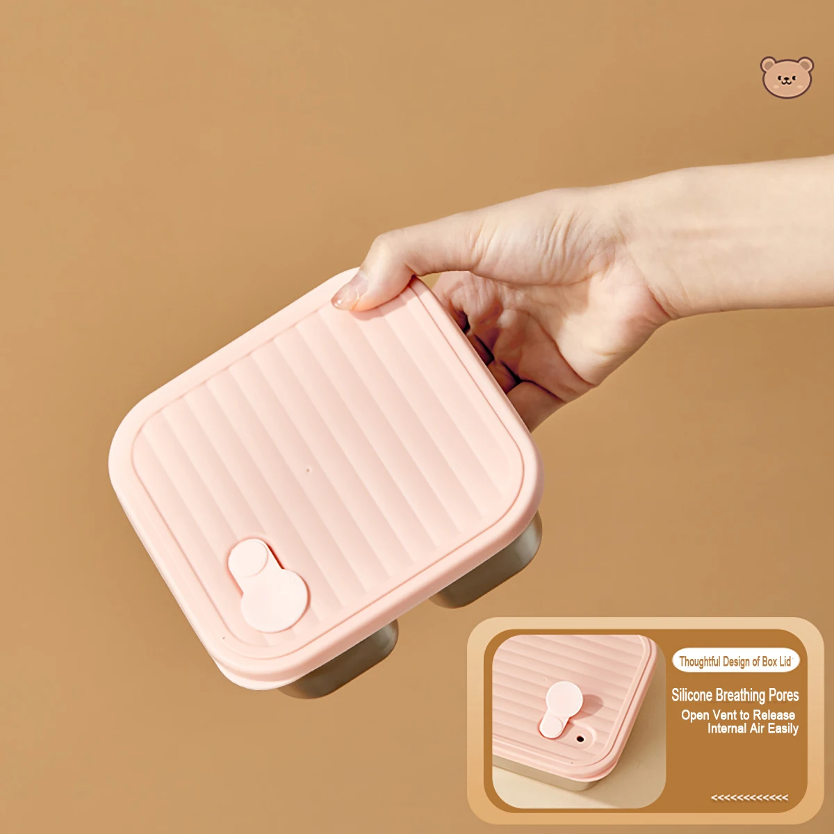 WORTHBUY 304 Stainless Steel Lunch Box With Lid Portable Fruit Salad Food Container Stackable Leak Proof Bento Box For Student thumbnail 5