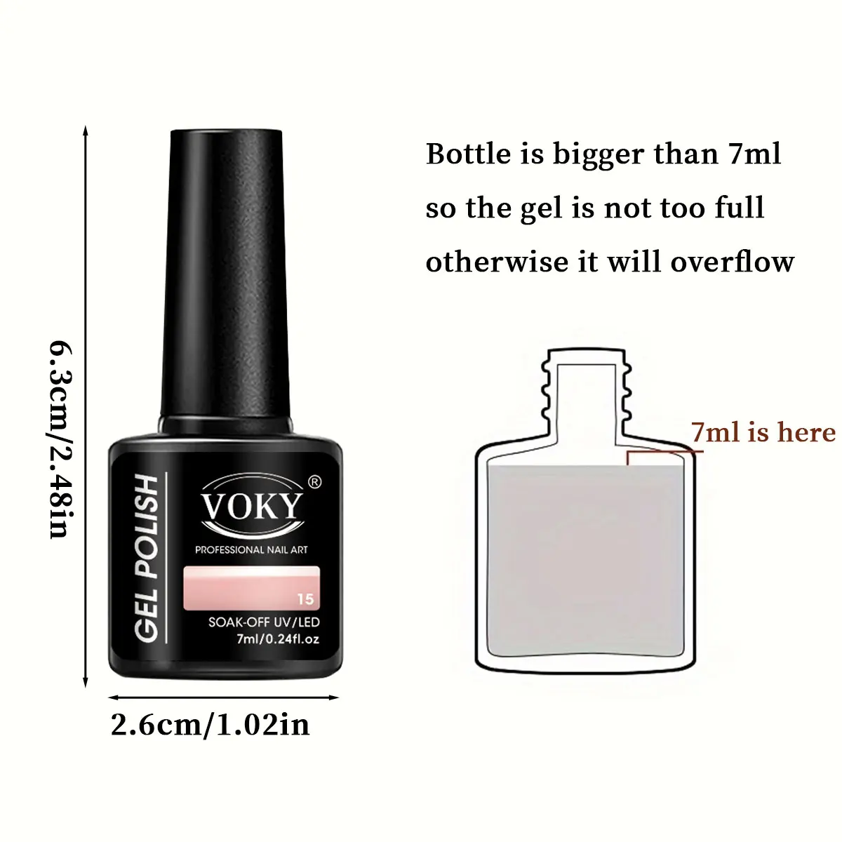 VOKY 6-Piece Set of Nail Gel, Seasonal Fashionable Nail Gel, The Perfect Gift for Ladies to Give During Festivals thumbnail 3