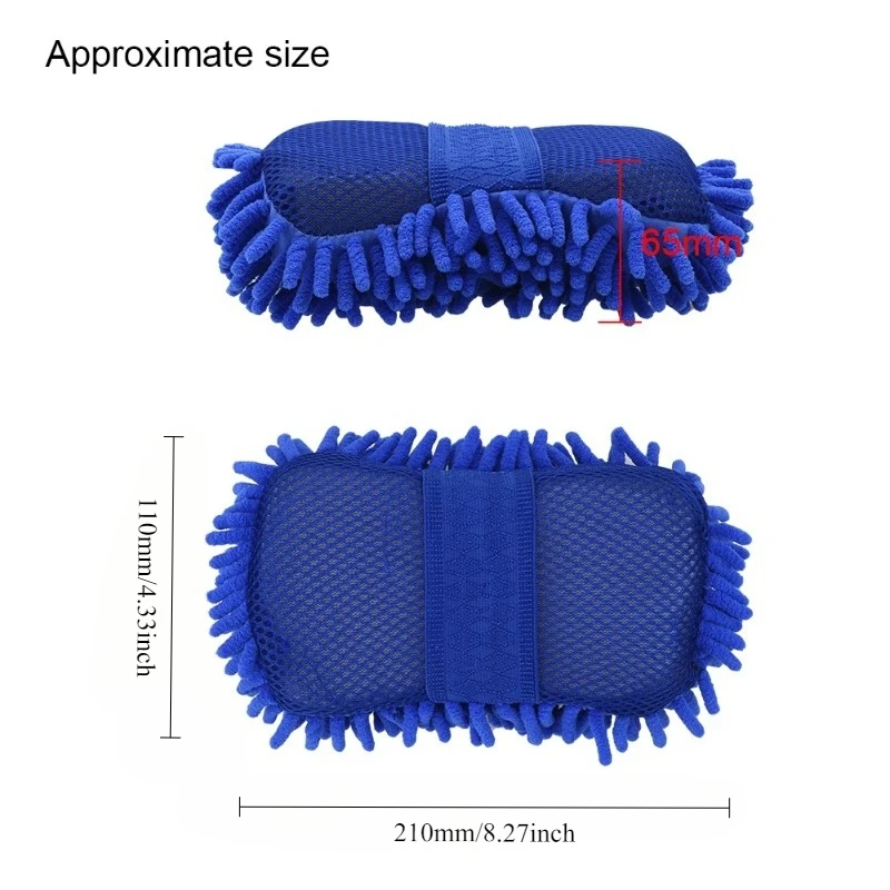 Washing Gloves Motorcycle Foam Washer Brush Seat Wheel Cleaning Tools Auto Care Dirt Pit Bike Accessories Household Universal thumbnail 6