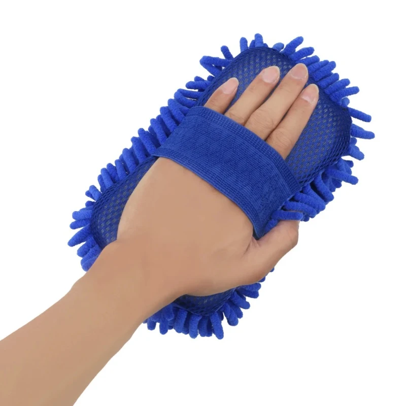 Washing Gloves Motorcycle Foam Washer Brush Seat Wheel Cleaning Tools Auto Care Dirt Pit Bike Accessories Household Universal thumbnail 2