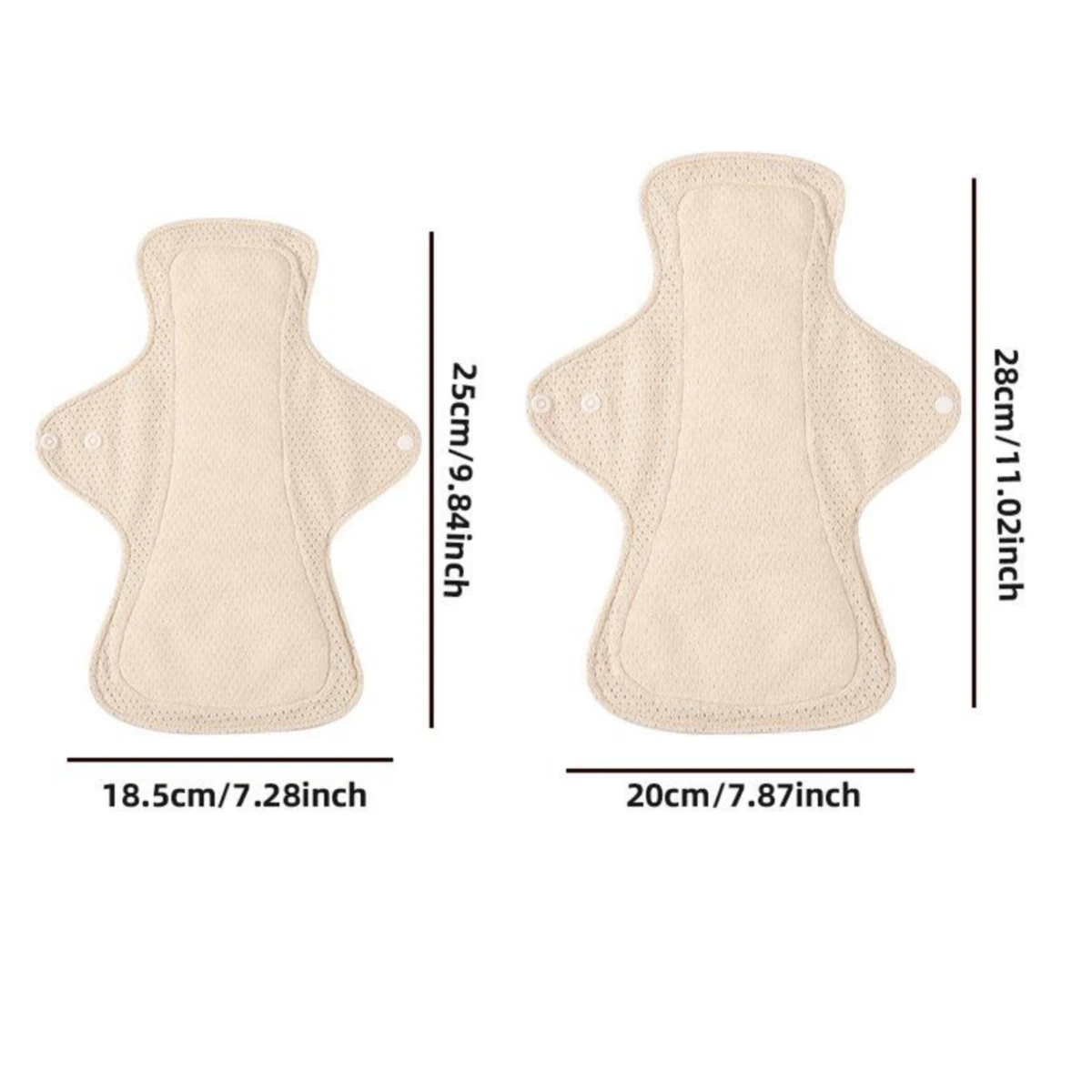 AIO Leak-Proof & Waterproof Washable Incontinence Sanitary Pads Cotton Women's Period pads Urine Proof Underwear Pads thumbnail 6