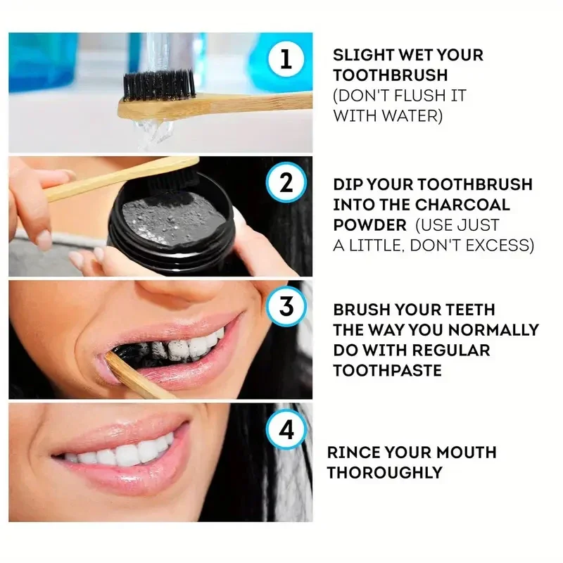 Teeth Brightening Whitening Powder Deep Cleaning Remove Plaque Stains Dental Calculus Oral Hygiene Deep Cleaning Fresh Breath thumbnail 4