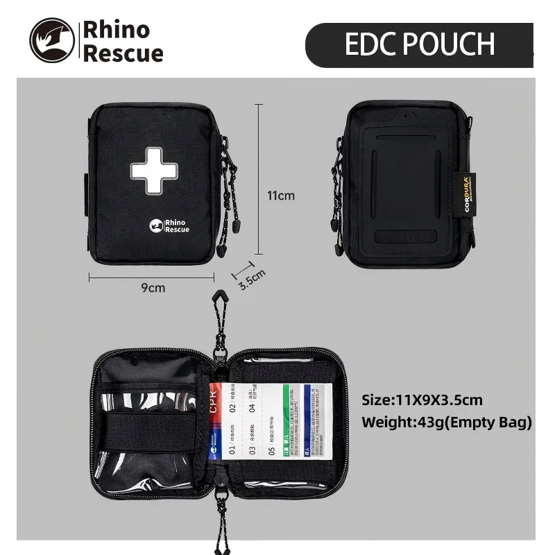 Rhino Rescue EDC POUCH, Compact, MOLLE-Compatible, Tactical Pouch, Everyday Carry Tool and Gear Storage For Camping Outdoor thumbnail 3