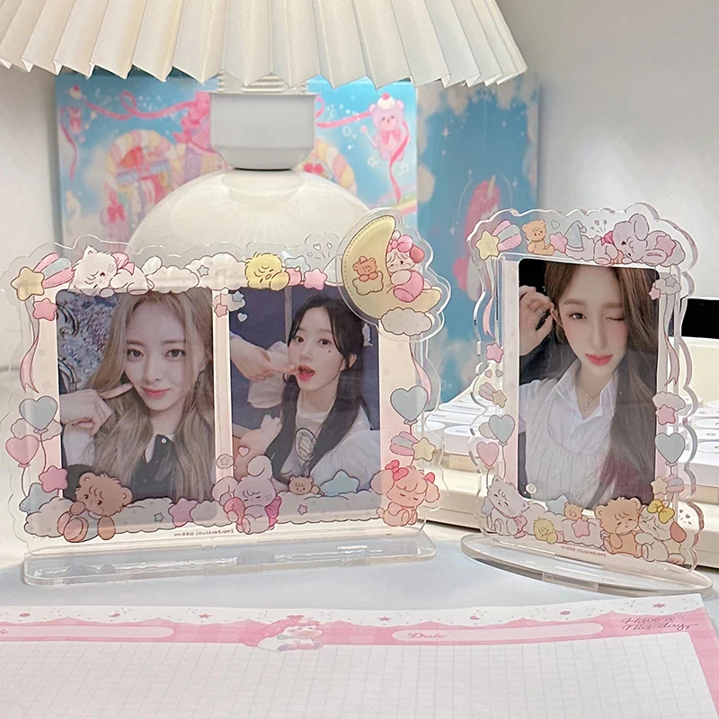 Acrylic Photocard Holder Frame Photocard Display Rack Photocard Poka Packing Supplies Idol Card Holder Desktop Photo Frame thumbnail 2