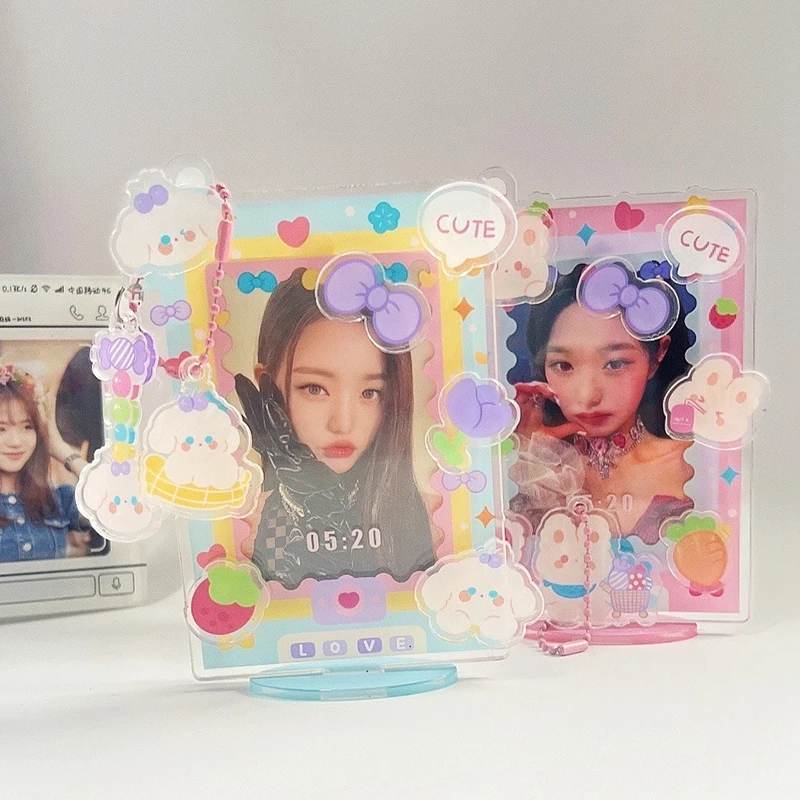 Acrylic Photocard Holder Frame Photocard Display Rack Photocard Poka Packing Supplies Idol Card Holder Desktop Photo Frame thumbnail 4