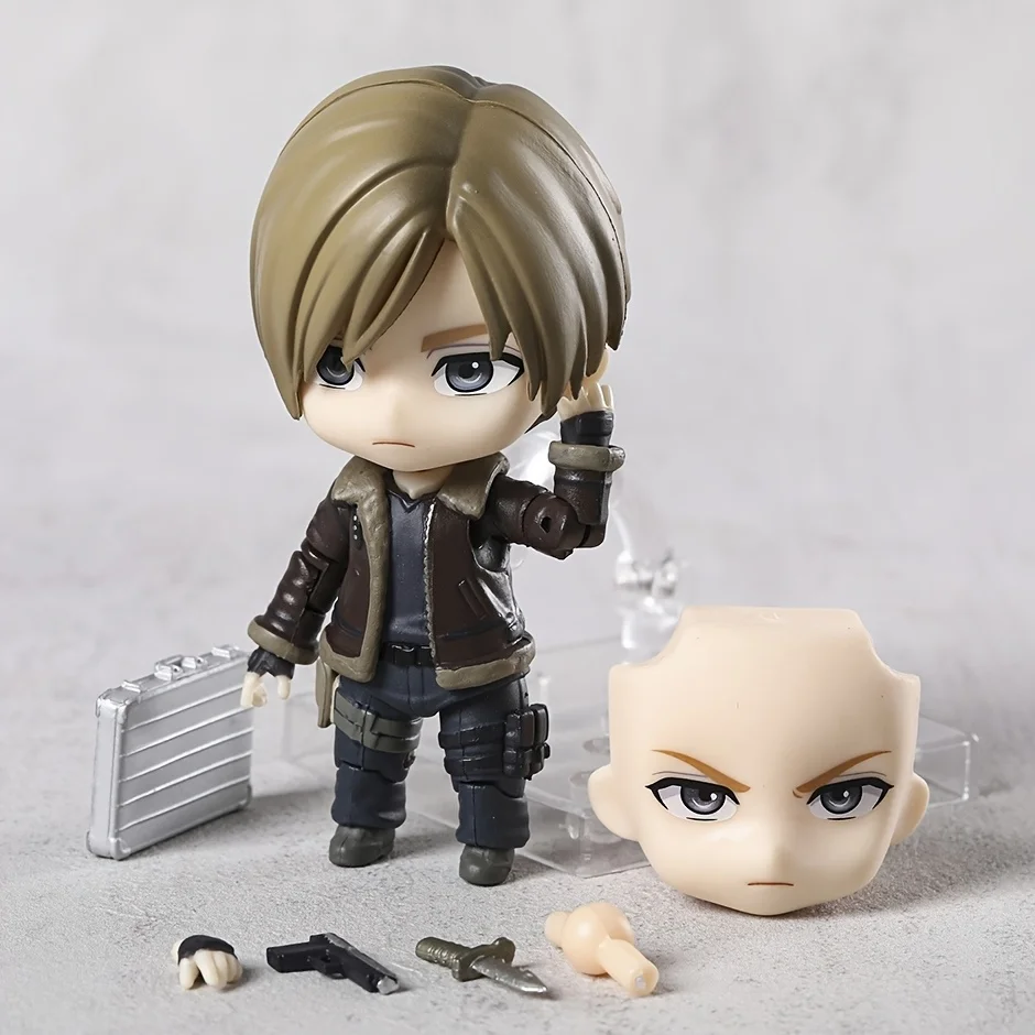 Bronze PVC Interactive Game Character Collectible Action Model with Replaceable Hands Accessories Face Desktop Decoration Toy thumbnail 4