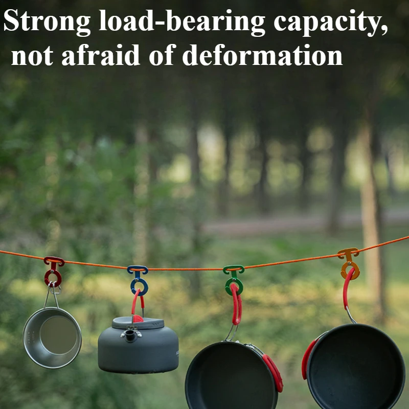 Camping Hiking Tent Adjustable Wind Rope Buckle Aluminium Alloy Camping Equipment Outdoor Tents Accessory thumbnail 6