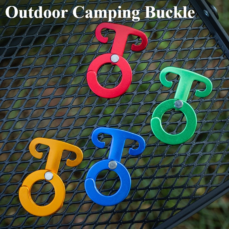 Camping Hiking Tent Adjustable Wind Rope Buckle Aluminium Alloy Camping Equipment Outdoor Tents Accessory thumbnail 2