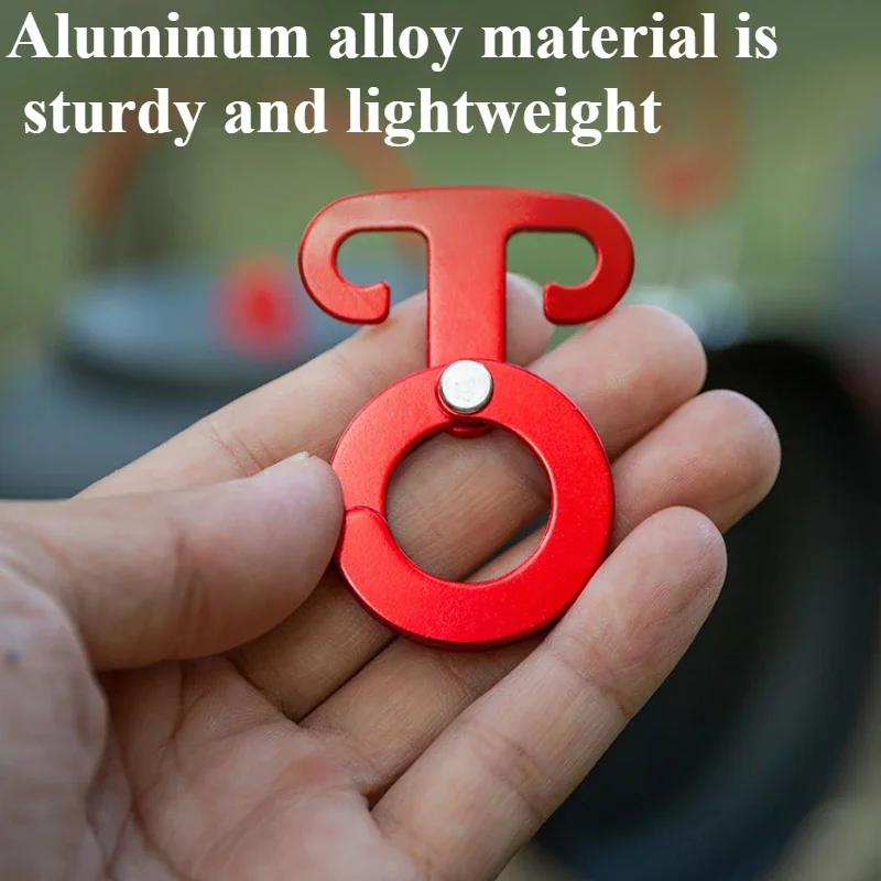 Camping Hiking Tent Adjustable Wind Rope Buckle Aluminium Alloy Camping Equipment Outdoor Tents Accessory thumbnail 3