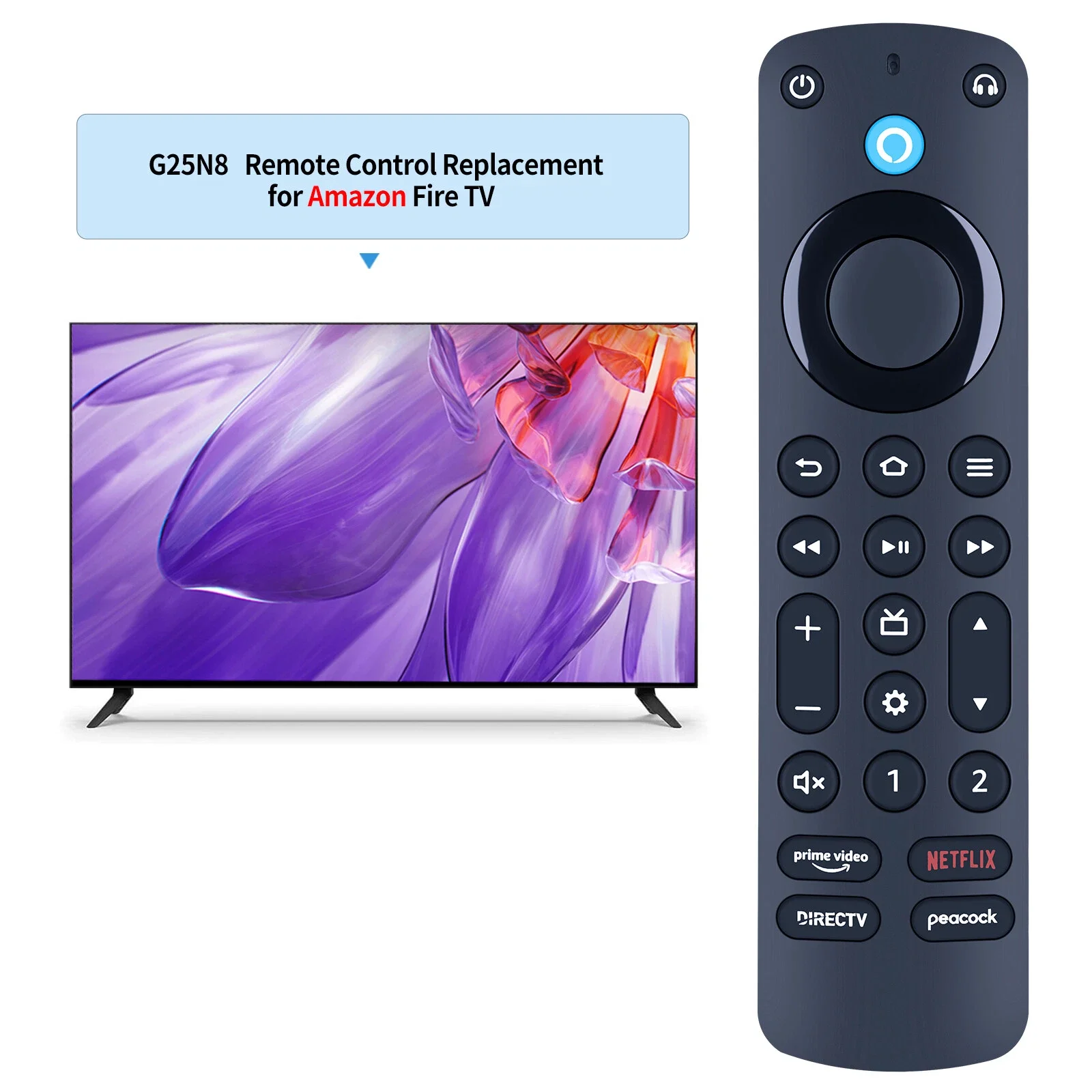 Amazon Alexa Fire TV Pro Remote Control For Fire TV Cube And Fire TV Stick 2Nd And 3Rd Gen thumbnail 2